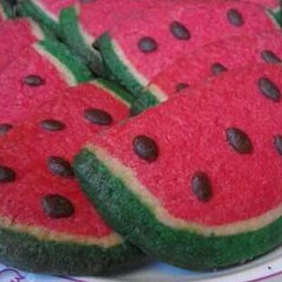  بسكوت بشكل البطيخ 