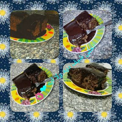  كيكه الشوكولاته الهاشه بصوص الشكولاته 