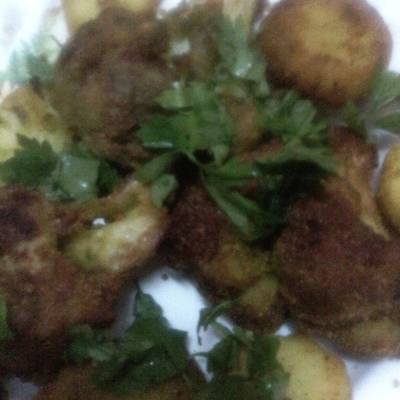  القرنبيط والبطاطس المقلى