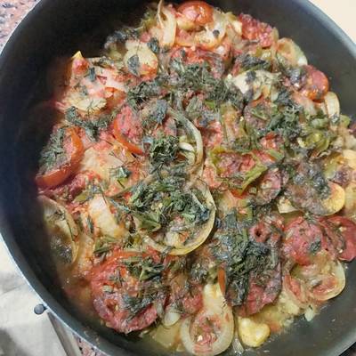  طاجن سمك فيليه بالبطاطس 