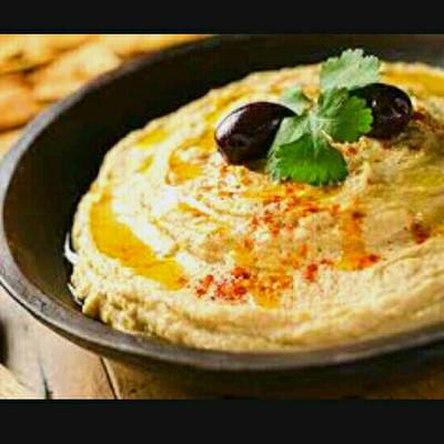  حمص بالطحينة (اصلي) مثل المطاعم 