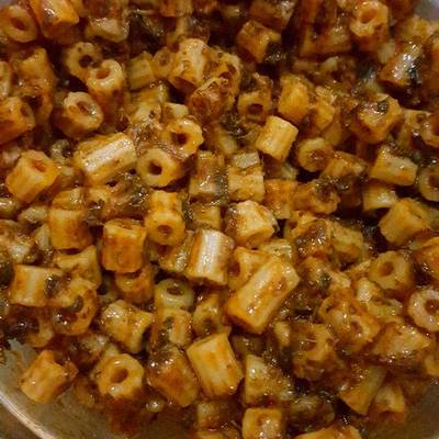  مكرونه بالسبانخ رهيييبه 