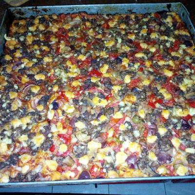  بيتزا السجق و مشكل الجبن بطريقتي 