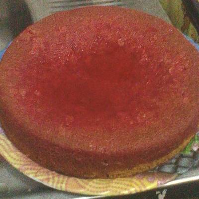  كيكة جيلي الفراولة 