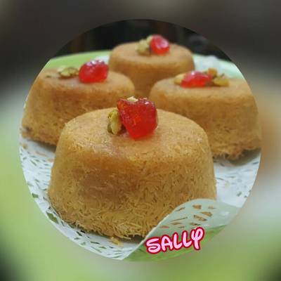  كنافة بقوالب الكب كيك 