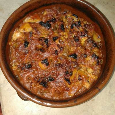  طاجن قرنبيط باللحمة الضاني 