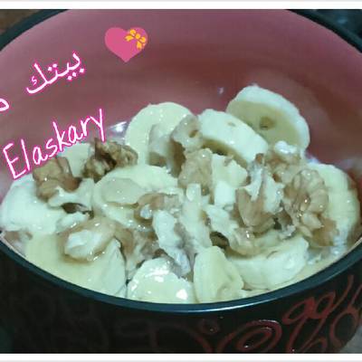  الشوفان باللبن والفاكهة 