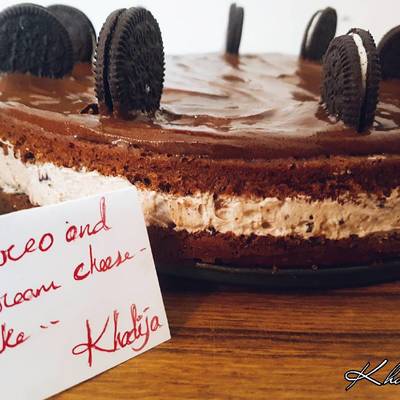  كيكة شوكلاتة بكريمة الاوريو 