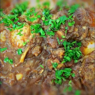  افخاذ الدجاج بصوص الباربكيو 