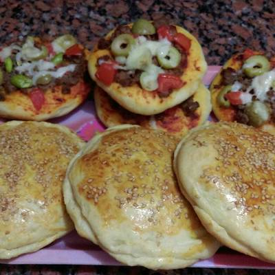  معجنات بيتي روعه ميني بيتزا وحواوشي 