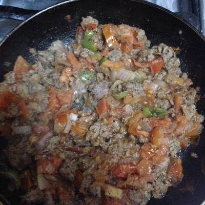  طريقة عمل قلاية بندوره باللحمه المفرومه طيبه 