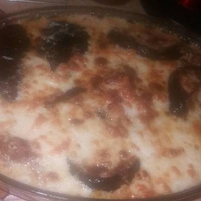  باذنجان بالبشاميل 