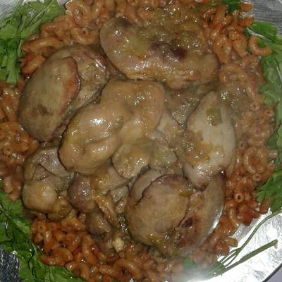  كبد وقوانص بالشبت والكسبرة الناشفة والخضراء 