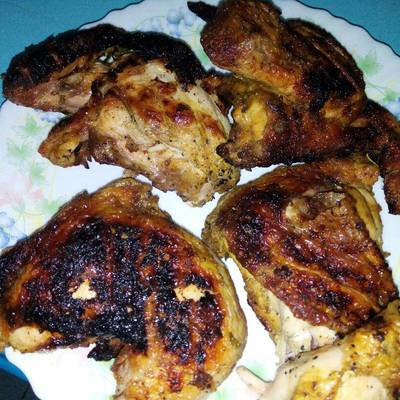  فراخ مشوية على الفحم 