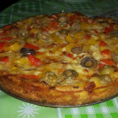  بيتزا فراخ الكيكه... سهله وعجينه هشه و جميله من غير دلك 