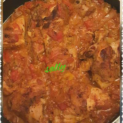  دجاج بصوص الزبادى والطماطم 