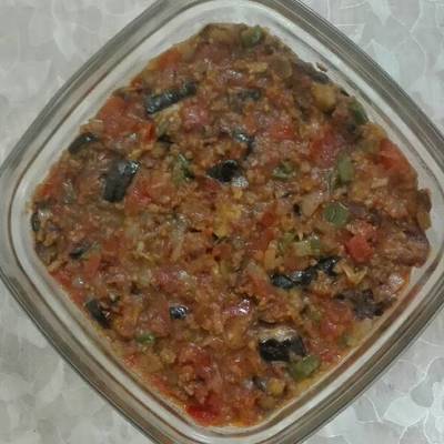  طاجن مسقعة باللحمة المفرومة 