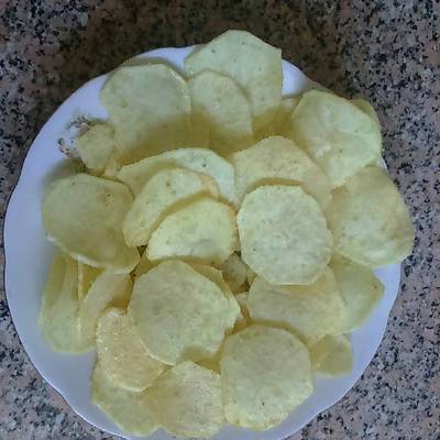  بطاطس شيبسي منزلي بالكاري او الملح والخل 