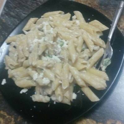  مكرونه المشروم بجبنه الموتزريلا 