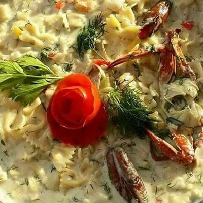  طريقة عمل مكرونة سى فود بالكريمة 