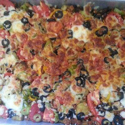  مسقعة باللحمه المفرومة 