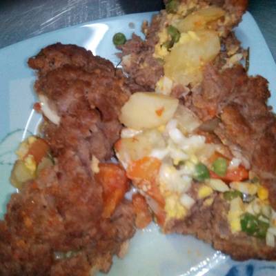  رول كفتة بالخضروات 