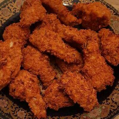  اجنحة الدجاج المقرمشة 