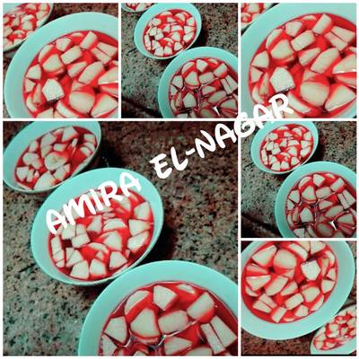  جيلي بالموز و التفاح 