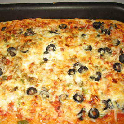  بيتزا بالدجاج 