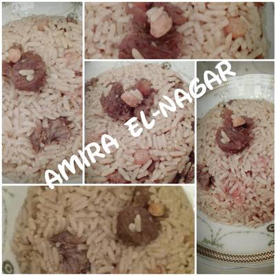  رز بالخلطة(باللحمة) 