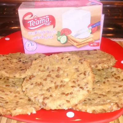  شرائح الخبر المشبعه بالحمص 