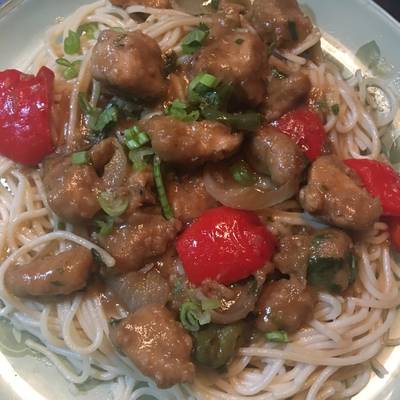  دجاج كينتون بالنودلز #أكلات_ للعشاء 