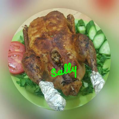  بط محشي بالفريك 