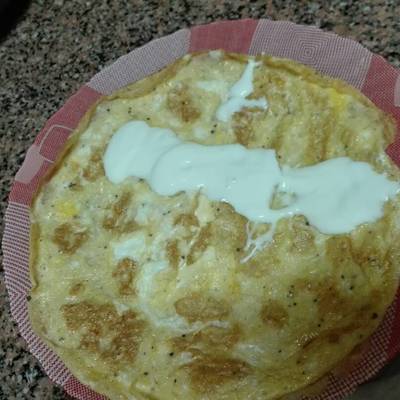  بيض اومليت بالجبنة 