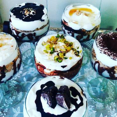  حلى البسكويت والكريمه البارد 