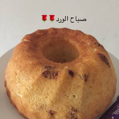  كيك بالفانيليا والشوكلاته 