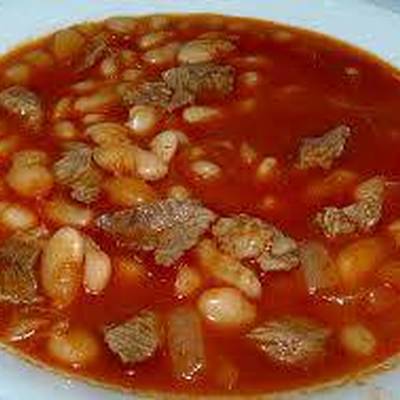  الفاصوليا البيضا باللحمة 