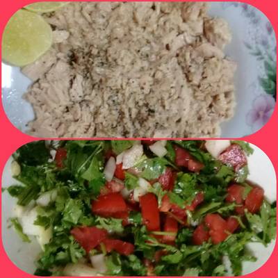  تونه العلالي وسلطه #موسم الطماطم 