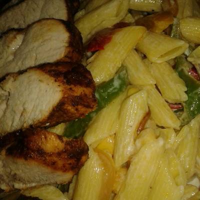  سلطه المكرونه بالصدور المشويه 