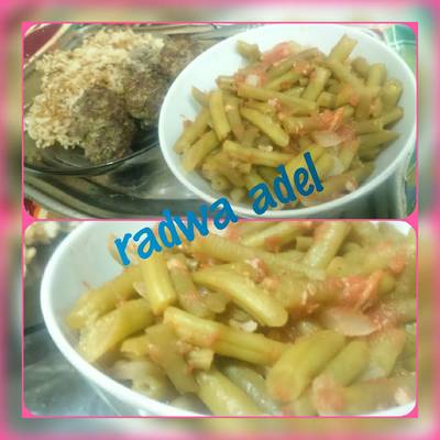  الفاصوليا الخضراء سوتيه 