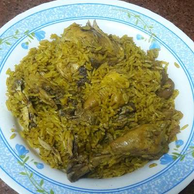  كبسة سعودي بالفراخ 