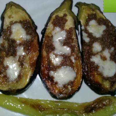  بدنجان باللحم المفروم