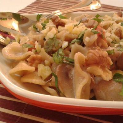  مكرونه بالقشطه 