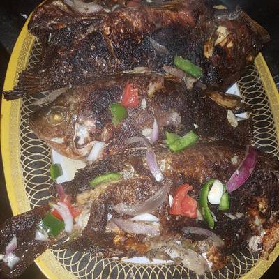  سمك بلطي مشوي في الفرن 