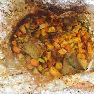  ورقة لحم بالبطاطس 