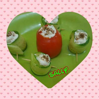  مقبلات الخيار والجبن 