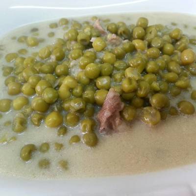  بازلاء بالكريمة 