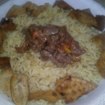  فته شاورما اللحمه 