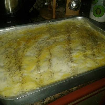  مكرونه بشاميل القشطه 