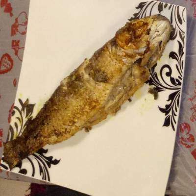  سمك بوري مشوي بالزيت 